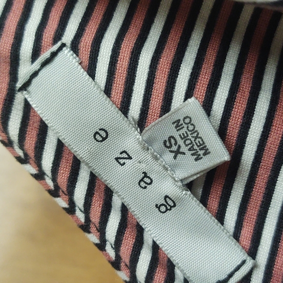 *DONATING 9/1/2025* GAZE Striped Bodysuit Size XS - Picture 5 of 7